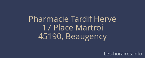 Pharmacie Tardif Hervé