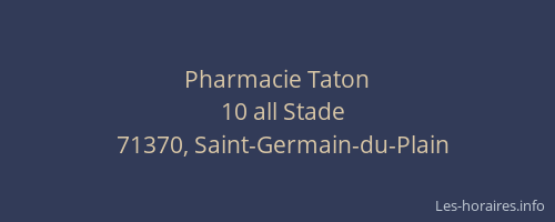Pharmacie Taton