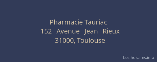 Pharmacie Tauriac