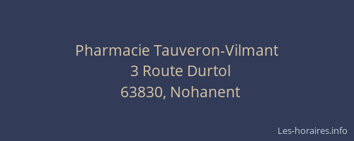 Pharmacie Tauveron-Vilmant
