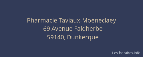 Pharmacie Taviaux-Moeneclaey