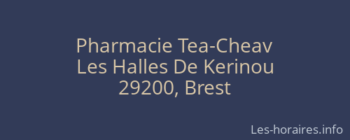 Pharmacie Tea-Cheav