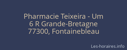 Pharmacie Teixeira - Um