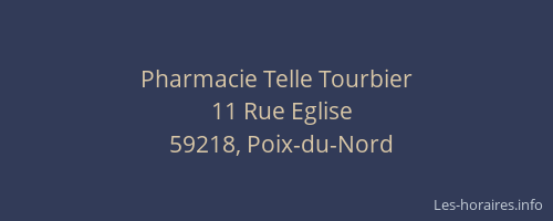 Pharmacie Telle Tourbier