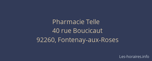 Pharmacie Telle