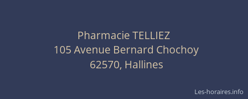 Pharmacie TELLIEZ