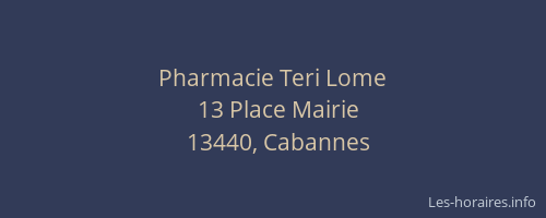 Pharmacie Teri Lome