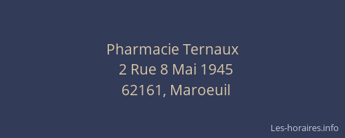 Pharmacie Ternaux