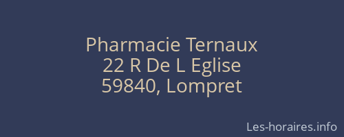 Pharmacie Ternaux