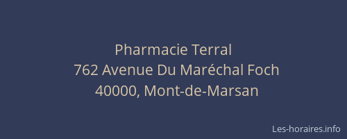 Pharmacie Terral