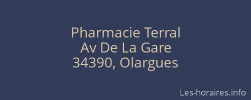 Pharmacie Terral