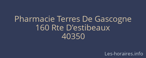 Pharmacie Terres De Gascogne