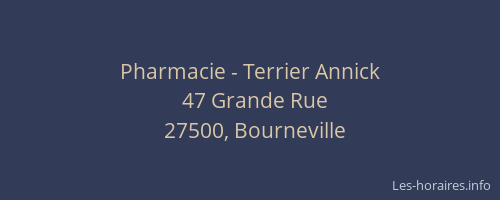 Pharmacie - Terrier Annick