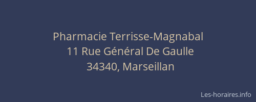 Pharmacie Terrisse-Magnabal