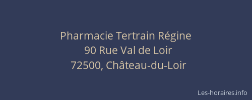Pharmacie Tertrain Régine