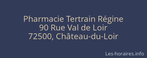 Pharmacie Tertrain Régine