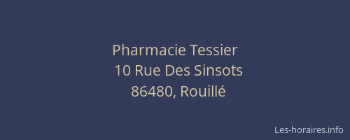 Pharmacie Tessier