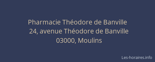 Pharmacie Théodore de Banville