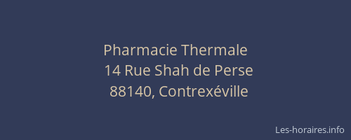 Pharmacie Thermale