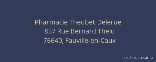 Pharmacie Theubet-Delerue