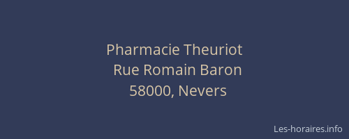 Pharmacie Theuriot