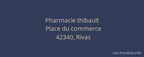 Pharmacie thibault