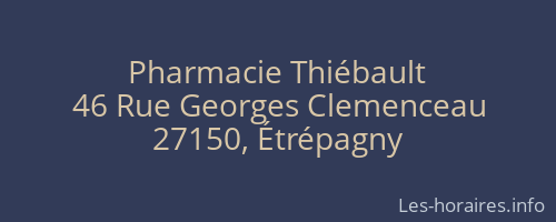 Pharmacie Thiébault