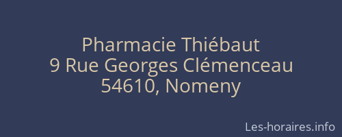 Pharmacie Thiébaut
