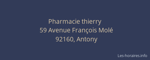 Pharmacie thierry