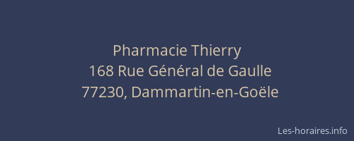 Pharmacie Thierry