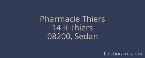 Pharmacie Thiers