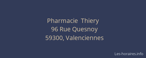 Pharmacie  Thiery