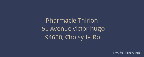 Pharmacie Thirion