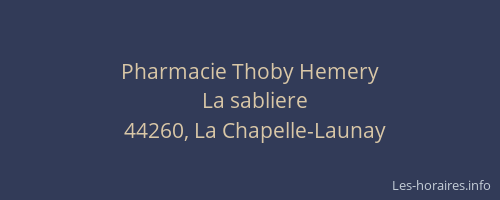 Pharmacie Thoby Hemery