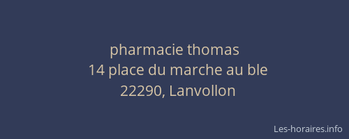 pharmacie thomas