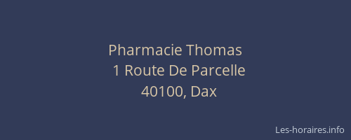 Pharmacie Thomas