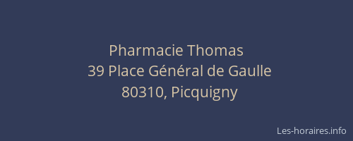 Pharmacie Thomas