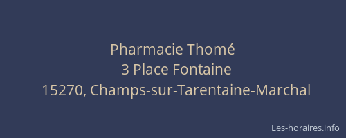 Pharmacie Thomé