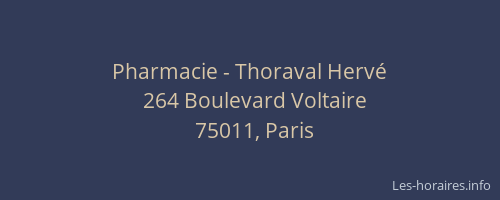 Pharmacie - Thoraval Hervé