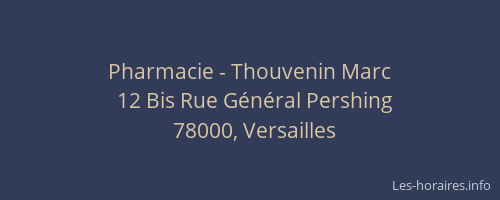 Pharmacie - Thouvenin Marc