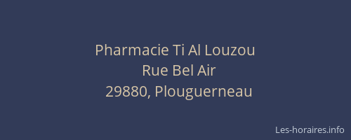 Pharmacie Ti Al Louzou