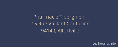 Pharmacie Tiberghien