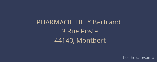 PHARMACIE TILLY Bertrand