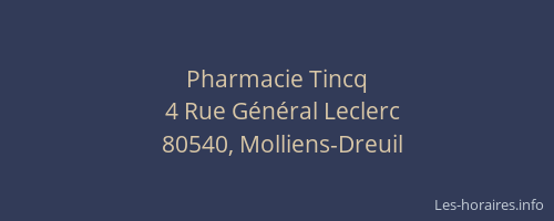 Pharmacie Tincq