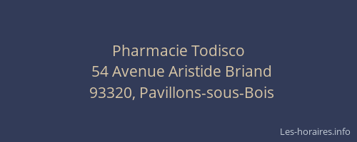 Pharmacie Todisco
