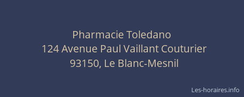 Pharmacie Toledano