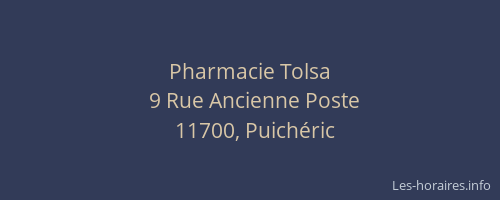 Pharmacie Tolsa