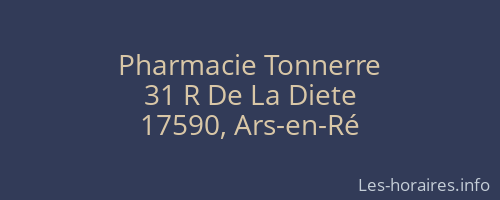Pharmacie Tonnerre