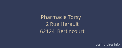 Pharmacie Torsy