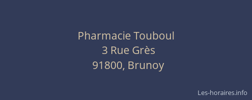 Pharmacie Touboul